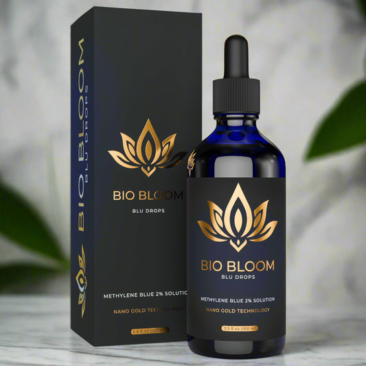 Bio Bloom Blu Drops - 2% Methylene Blue with Nano Gold Technology (100 ml)